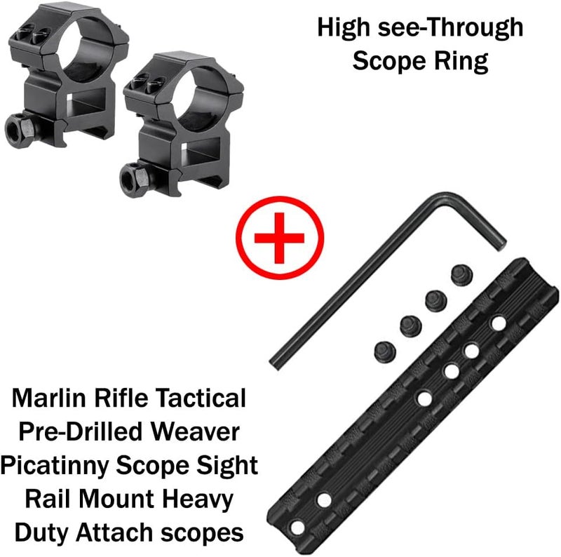 Gotical Marlin Rifle Tactical Pre-Drilled Weaver Picatinny Scope Sight Rail Mount Heavy Duty Attach scopes, Sights, Optics, flashlights, Scope Rings etc - Image 2